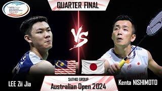 LEE Zii Jia (MAS) vs Kenta NISHIMOTO (JPN) | Australian Open 2024 Badminton