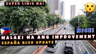 España Blvd Malaki na ang Improvement! Mas Malinis at mas maayos na Sidewalk! 