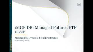 iMGP DBi Managed Futures Strategy ETF Update with Andrew Beer | April 2023