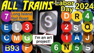 EVERY TRAIN in NYC - Labor Day 2024 | SHENANIGANS