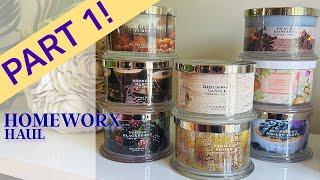 HOMEWORX HAUL  PART 1  I talked too long and my camera died  candle first impressions