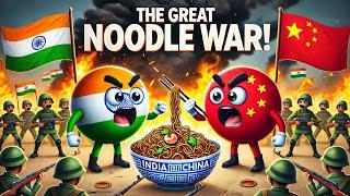 India vs China: The Great Noodle Battle! | Countryball Fun & History