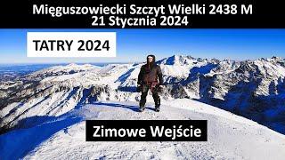 Mięguszowiecki Szczyt Wielki 2438 M (Zimowe Wejście) - Tatry