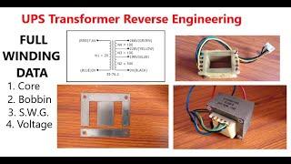 UPS Transformer Reverse Engineering