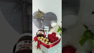 caja corazón con flor eterna #sanvalentin#amor#detalles#floreseternas