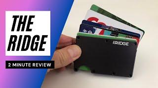 RIDGE Card Holder Wallet - Aluminum, Titanium, or Carbon Fiber