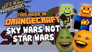 Annoying Orange Let's Play Minecraft - SKY WARS NOT STAR WARS