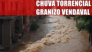 chuva torrencial granizo e vendavais nas próximas 24 horas