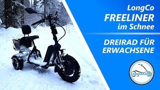 Ein Dreirad kann auch im Schnee fahren Elektromobil für Senioren @dreirad #dreirad