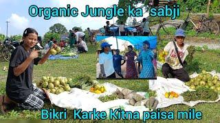 organic Jungle ka sabji || bikri karke Kitna paisa mile|| Sameer Rai vlogs