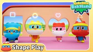  Learn Shape w/ GoGo Dino Babyland | 05 Shape Rescue Challenge | Color Play | Dinosaurs for Kids