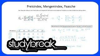 Preisindex, Mengenindex, Paasche | Statistik