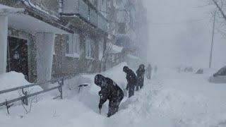 Chaos in London, Ontario today! Winter blizzard buries the city of London, Ontario