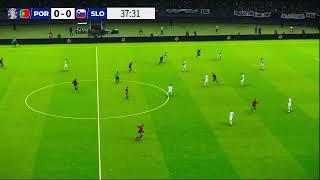 Portugal vs Slovenia | PLAY OFFS | UEFA Euro Cup 2024 | eFootball Pes 21 Gameplay PLSL 141