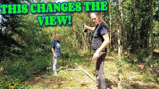 WORKING ON GETTING OUR VIEW!! farm, tiny house, homesteading, RV life, RV living|