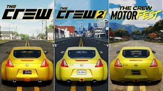 The Crew vs The Crew 2 vs The Crew Motorfest | Graphics, Physics and Details Comparison