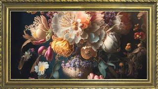 Flower Arrangement Painting | 10 Hours Framed Painting | TV Wallpaper