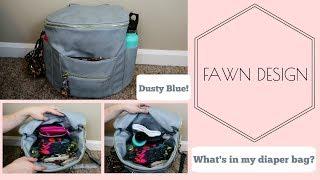 Fawn Design (Dusty Blue)- What's in my diaper bag!?