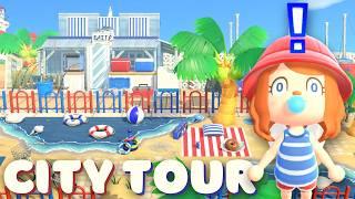 Mind-Blowing Beach Town in Animal Crossing | Full Island Tour