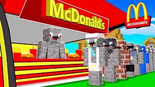 Ich ERÖFFNE einen STEIN MCDONALDS in Minecraft!