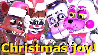 Baby Foxy Christmas - A happy Christmas at Freddy Fazbear's Pizzeria [FNAF SFM] animation