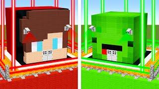 Mikey vs JJ (Maizen) - Most Secure Base Ever! (Minecraft Build Battle)