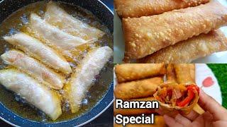 Spring Rolls Recipe | Chicken Spring Rolls | How To Make Spring Rolls at Home | Ramadan Recipes