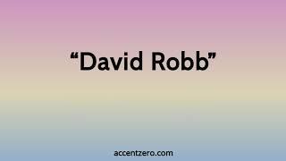 Pronounce "David Robb" - Brazilian accent vs. native U.S.