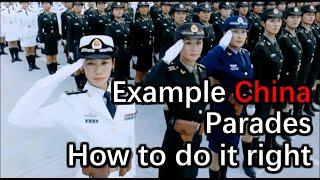 Belgian Cadet Parade vs Chinese March - Example China