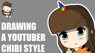 Drawing A YouTuber! | Chibi Style | TigerJelly | Digital Art | Speed Drawing | Illustration