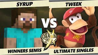 GOML X TOP 8 - Syrup (Steve) Vs. Tweek (Diddy Kong) Smash Ultimate - SSBU