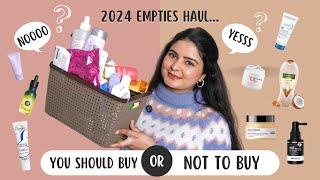 Product Empties of 2024 - Buy or Not to Buy ? Skincare, Haircare, Makeup & lot more ! Kashika