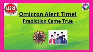 OMICRON ALERT TIME | Prediction came true | Coronavirus Wave Predictions | Magical Vedic Astrology