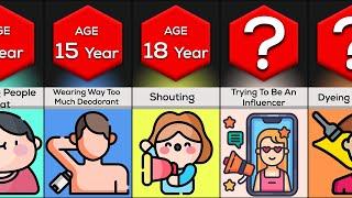 Comparison: Cringiest Things By Age