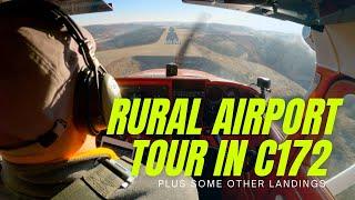 Small Rural Airports Tour in Cessna 172 - Private Pilot Vlog