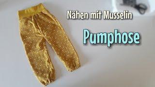 Pumphose aus Musselin - Nähanleitung für Anfänger- OHNE Schnittmuster - Nähtinchen