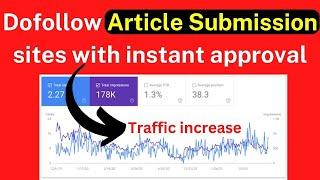 100% Free Dofollow article submission sites with instant approval @Seosmartkey