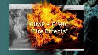 GIMP + G'MIC Fire Effect Tutorial