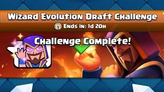 wizard evolution draft challenge #clashroyale