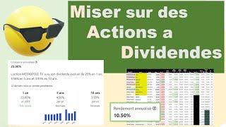 Saisir les opportunités sur les actions a dividendes