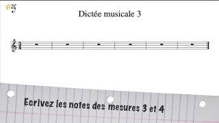 Dictée musicale débutant 3