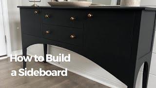 How to Build a Sideboard/Console table with Storage  - Step by Step Guide