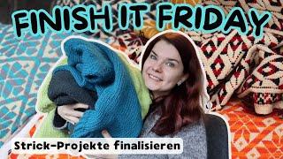 Strick-Projekte finalisieren & alte Projekte verbessern | Stricken | Finish it Friday Vlog 1