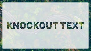 Knockout Text Effect in CSS | Cutout Text Effect | Clip Text Effect | Pure HTML & CSS