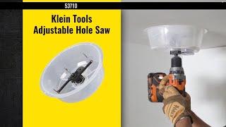 Klein Tools Adjustable Hole Saw With Auto Set Arms