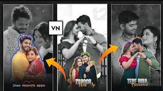 New Trending Dual Photo Lyrics Video Editing In VN App | New trending Instagram lyrics video editing