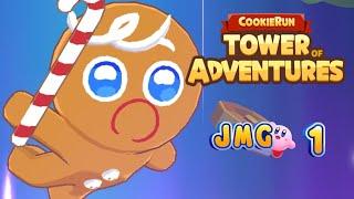 Let's Play! CookieRun: Tower of Adventures | Jolly Jelly Forest | Stages 1-1 - 1-5