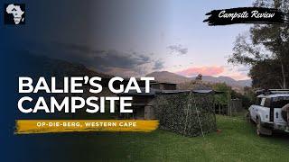 Balie's Gat Campsite, Op-Die-Berg, Western Cape| Campsite Review