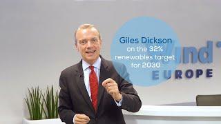 WindEurope CEO Giles Dickson on the 32% renewables target for 2030