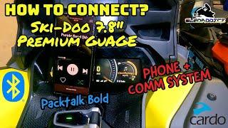 Connecting to the Ski-Doo 7.8" Premium Gauge | Phone and Comm | Cardo Packtalk Bold